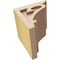Ekena Millwork 8"W x 8"D x 8"H Wide Mayflower Rough Cedar Woodgrain TimberThane Corbel, Primed Tan CORUR08X08X08MAYRCPR - alternate 3